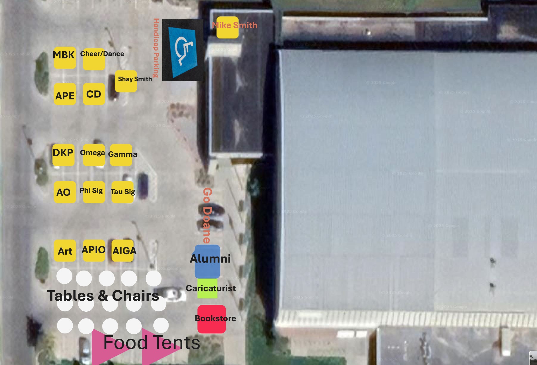 Homecoming 2025 Tailgating Spaces