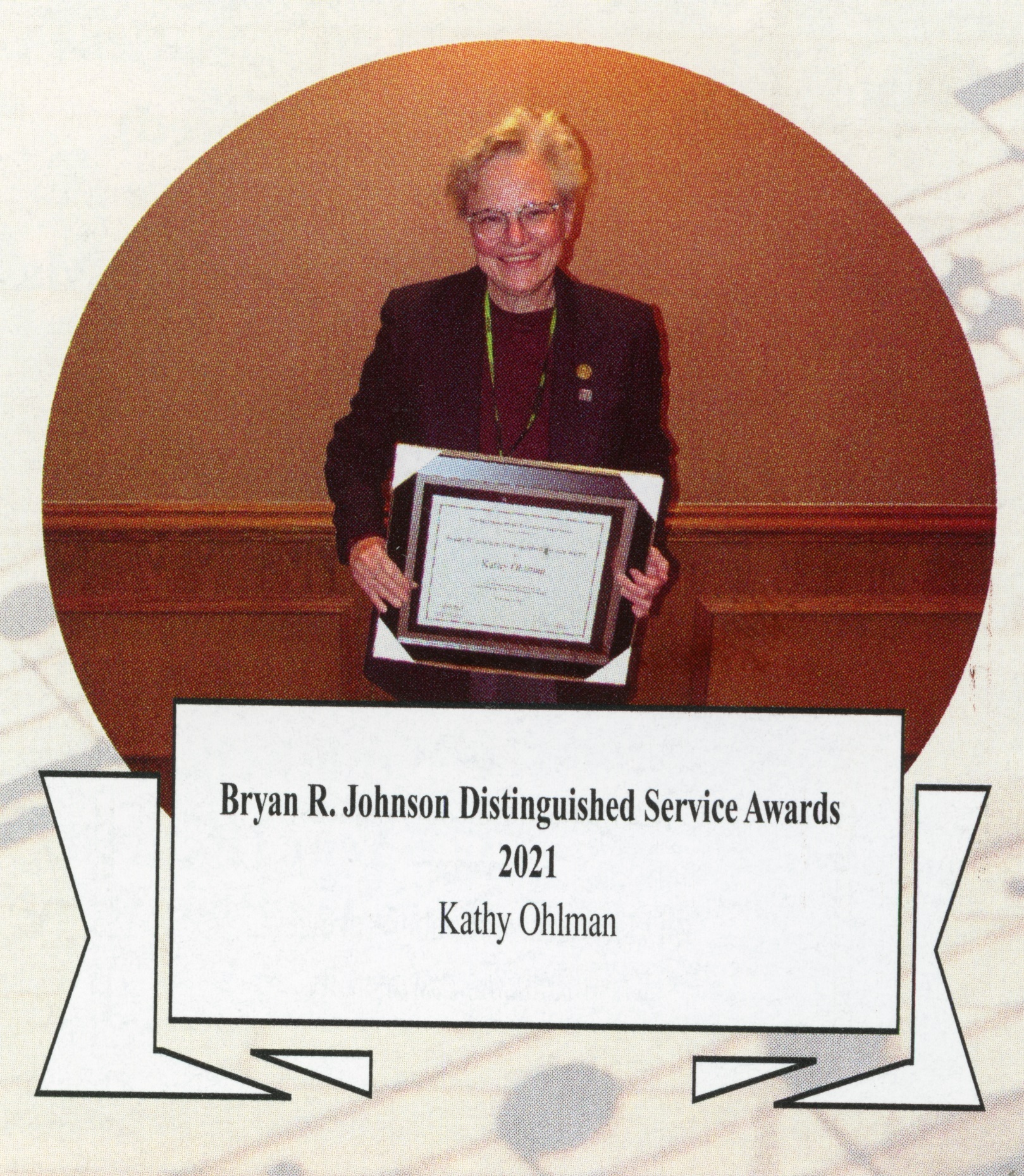 Doane faculty receiving award.